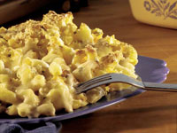 Welcome Home Mac and Cheese recipe photo from the Diabetic Gourmet Magazine diabetic recipes archive.