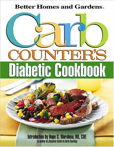 Better Homes and Gardens Carb Counters Diabetic Cookbook Book Cover Image