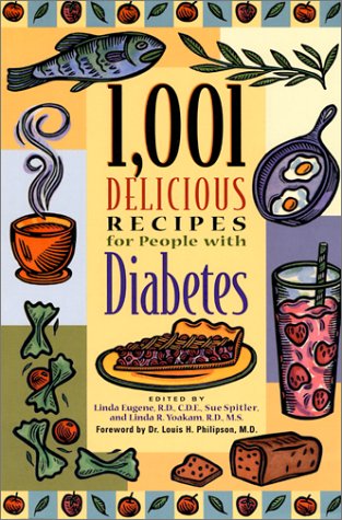 1,001 Delicious Recipes for People with Diabetes Book Cover Image