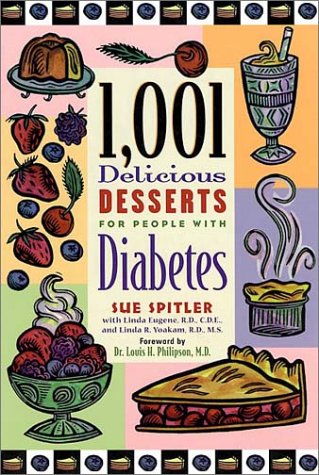 1,001 Delicious Desserts For People with Diabetes Book Cover Image