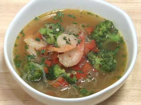 Shrimp and Skinny Noodle Soup