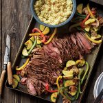 Grilled Southwestern Steak and Colorful Skillet Vegetables