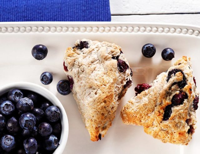Sugarfree Blueberry Bannock Recipe Photo - Diabetic Gourmet Magazine Recipes