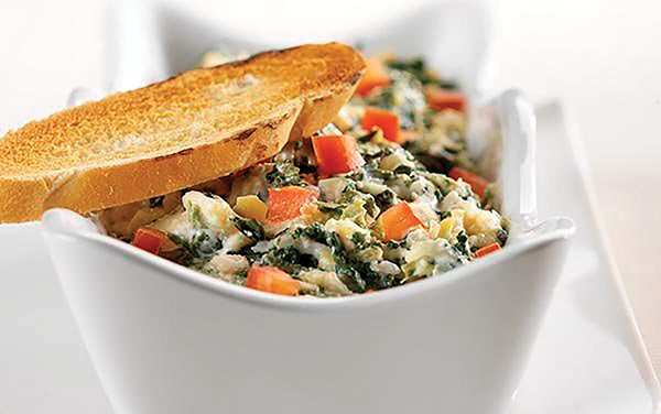 Spinach Artichoke Yogurt Dip