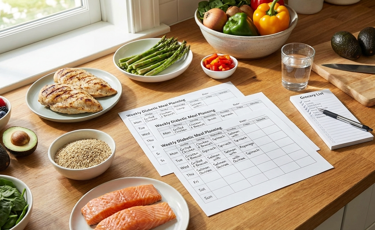 Printable Diabetic Meal Planning Templates | Diabetic Gourmet Magazine