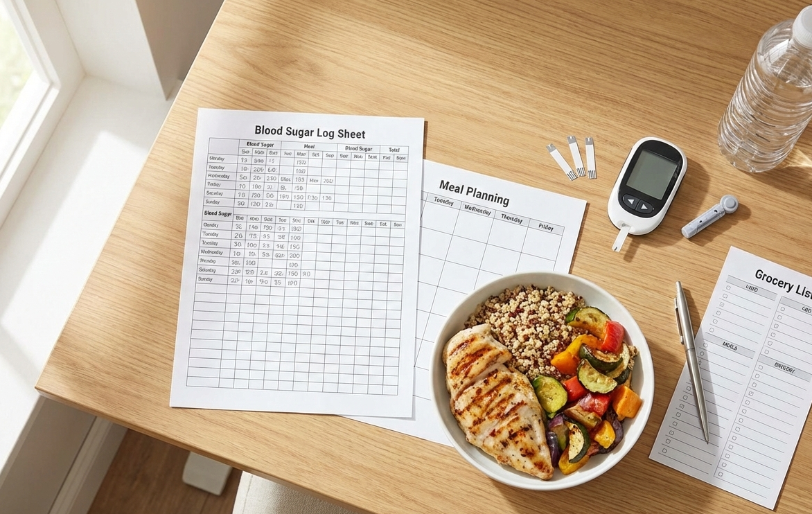 Free Diabetes Printables: Blood Sugar Logs, Meal Plans & Grocery Lists